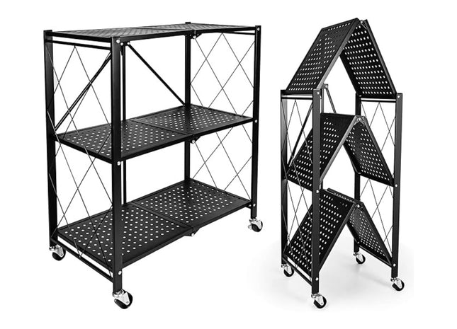 Polica metalna sklopiva sa točkićima 87x71x34cm