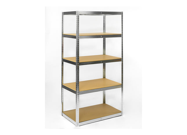 Polica metal-medijapan 180x100x35cm, 5x100kg, galva