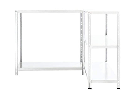 Polica metal-metal 187x100x40cm, 5x80kg Bela – vijak