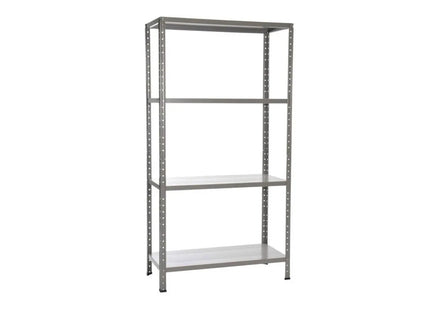 Polica metal-metal 170x90x40cm, 4x50kg Siva – vijak