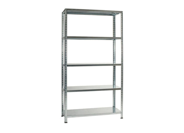 Polica metal-metal 187x100x35cm, 5x60kg Siva – vijak