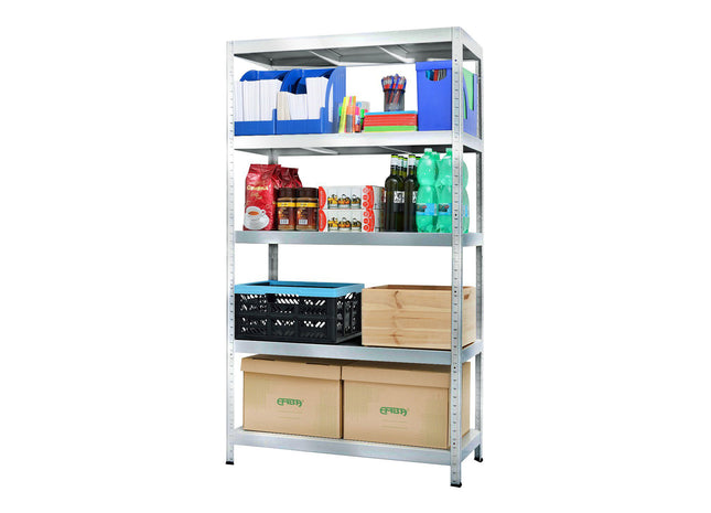 Polica metal-metal Drumy 180x100x40cm 5x100kg Bela