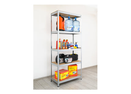 Polica metal-medijapan 213x90x45cm, 5x175kg