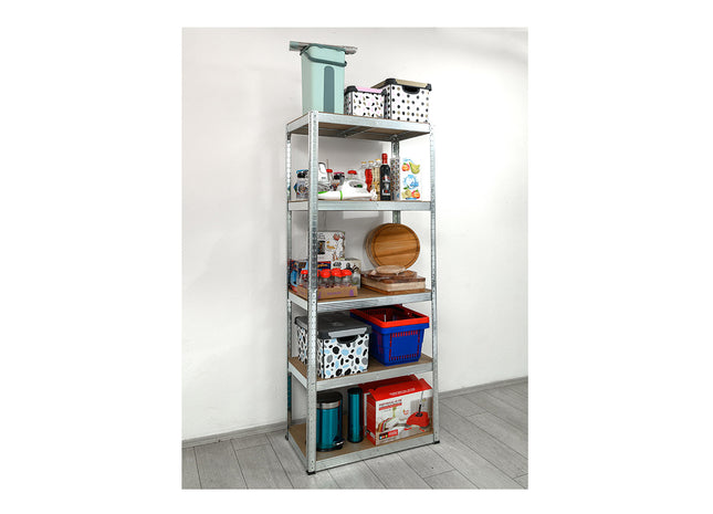 Polica metal-medijapan 180x90x50cm, 5x175kg