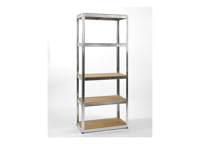 Polica metal-medijapan 180x75x40cm, 5x100kg. galva