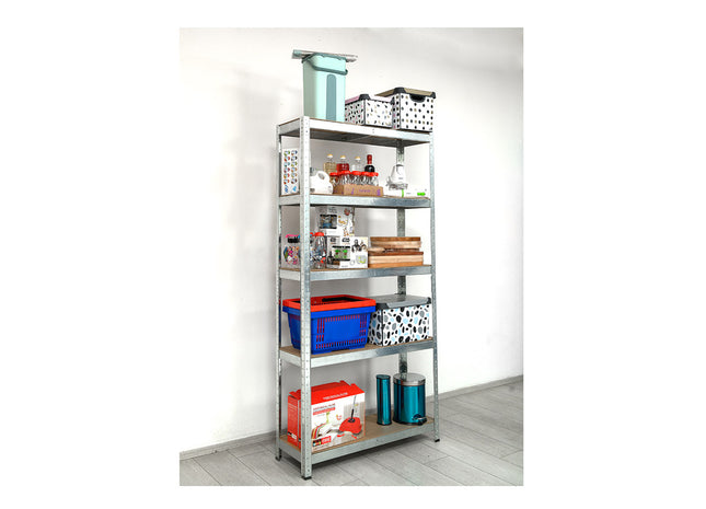 Polica metal-medijapan 180x90x45cm 5x175kg