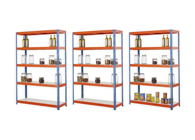 Set od 3 police 180x100x50cm, 5x400kg