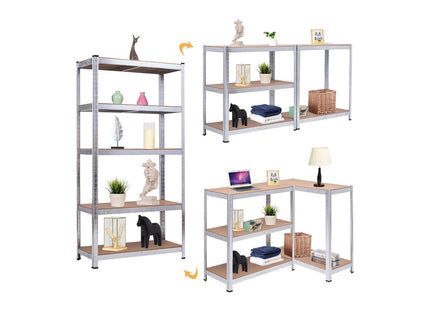 Polica metal-medijapan 180x120x45cm, 5x175kg