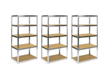 Set od 3 police 180x120x50cm, 5x175kg, galva