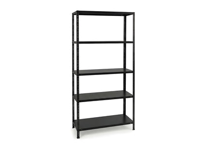 Polica metal-metal 188x100x40cm, 5x130kg, Crna