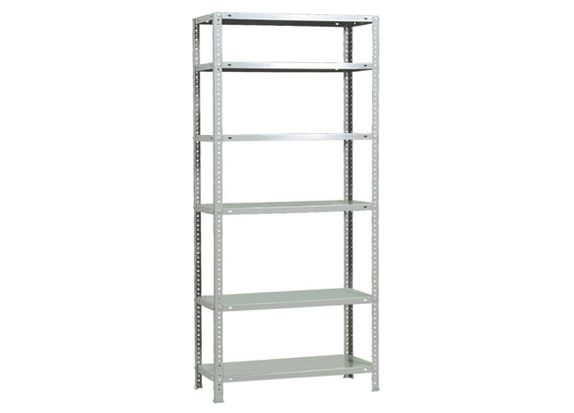 Polica metal-metal 180x75x30cm, 6x80kg, Bela