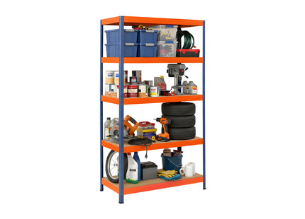 Polica metal-medijapan 180x100x50cm, 5x350kg