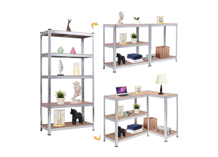 Polica metal-medijapan 180x120x40cm, 5x175kg